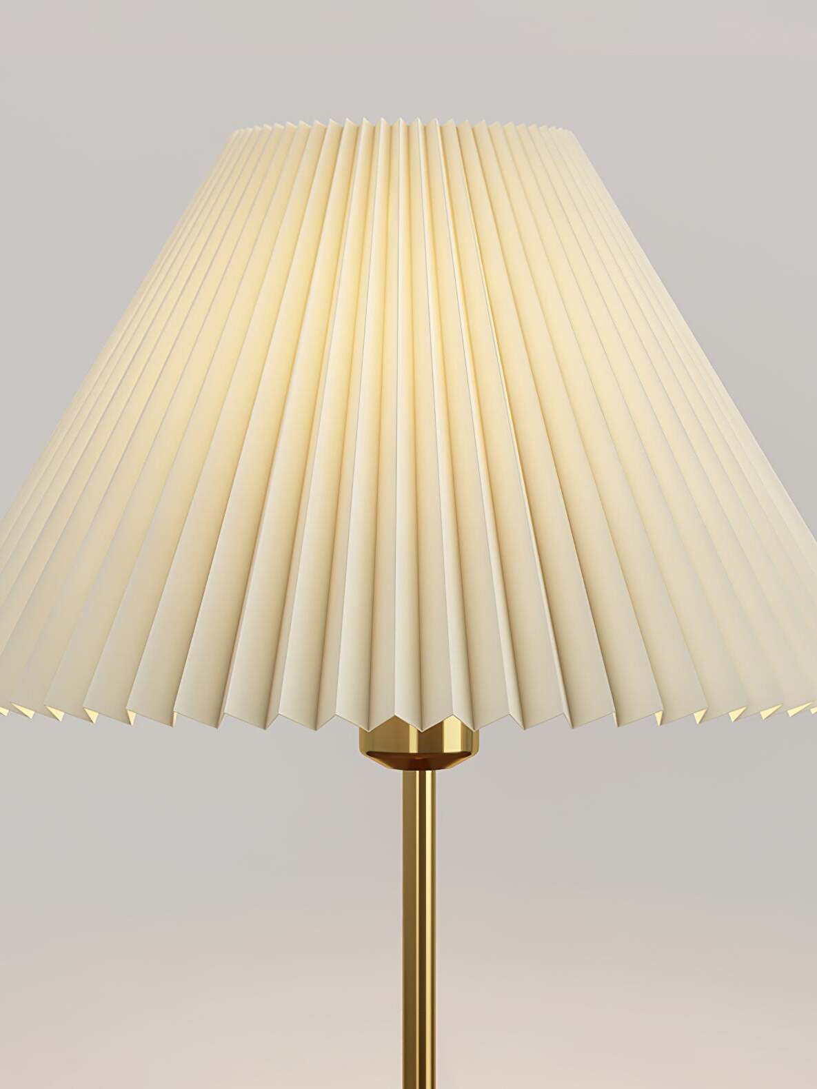 プリーツ木製テーブルランプ