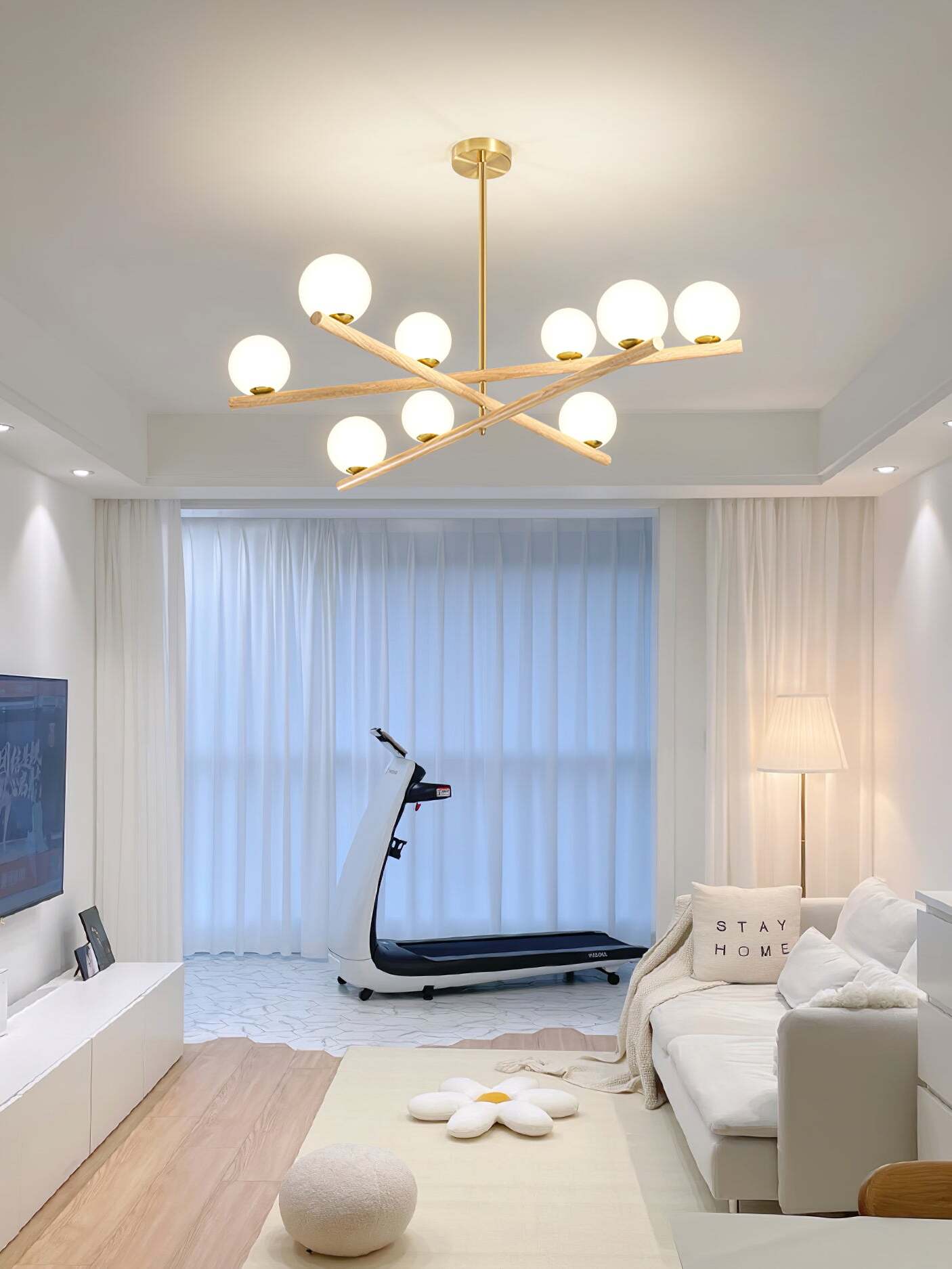 ラインボールシャンデリア