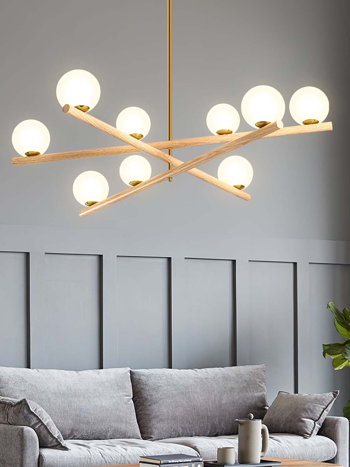 ラインボールシャンデリア