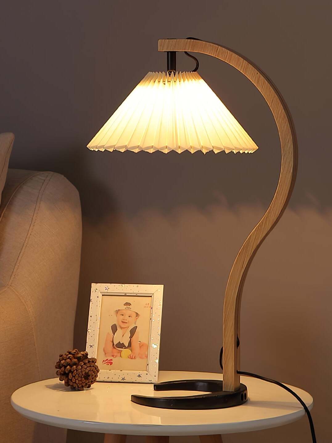 カプラニ 木製テーブルランプ